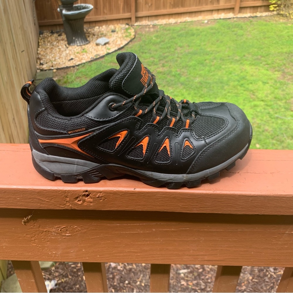 Men's Harley Davidson Composite Toe Eastfield WP Metal Free Work Shoe D93327 - Picture 9 of 16